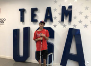 Mitch at Team USA wall