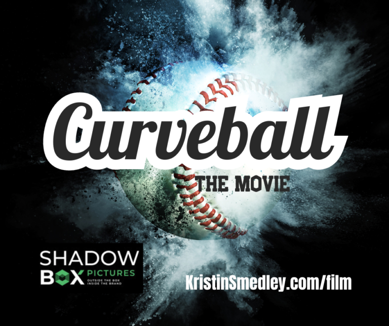 Curveball The Movie artwork: a baseball bursting through blue smoke