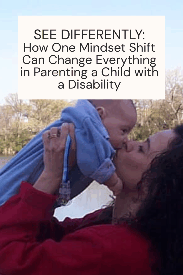 a young mom hokds her baby up inthe air and kisses his face. text above them is the title of the blog post