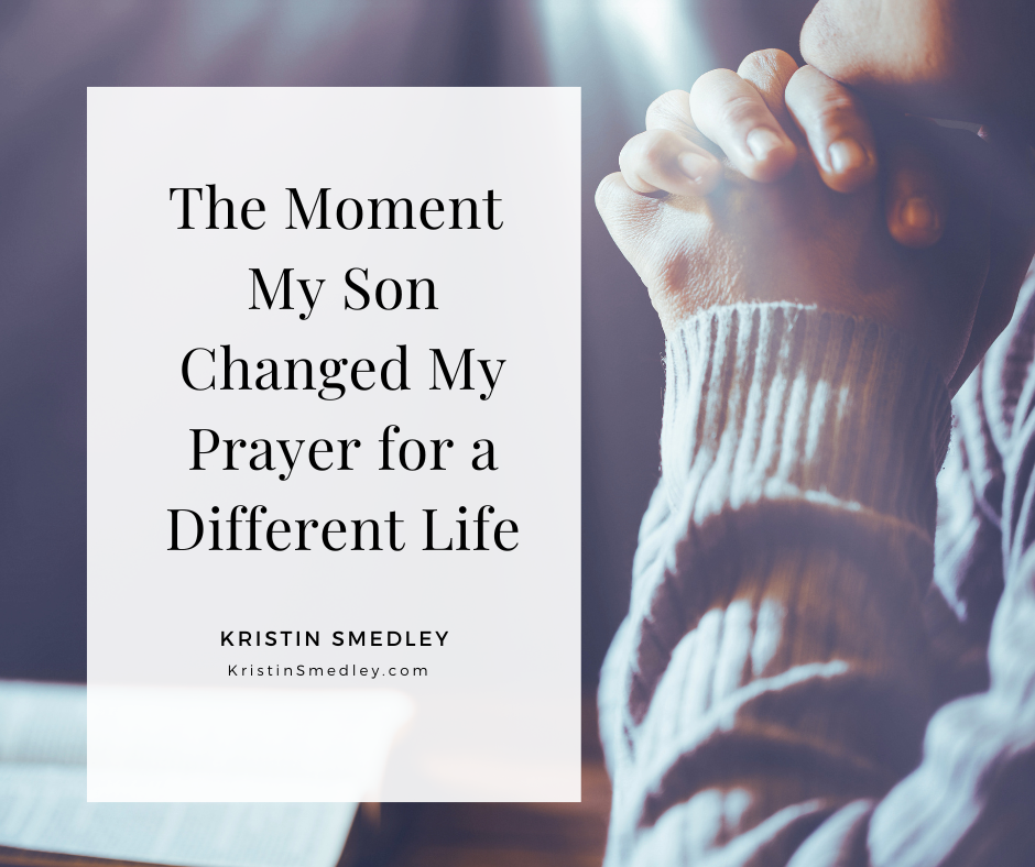 hands gripped in paryer and title of the blog in text